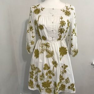 Calvin Klein Embroidery Fit & Flare Dress Medium
